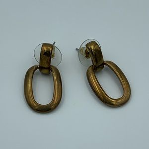 Brassy vintage earrings